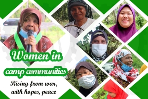 Women in camp communities- rising from war, with hopes, peace